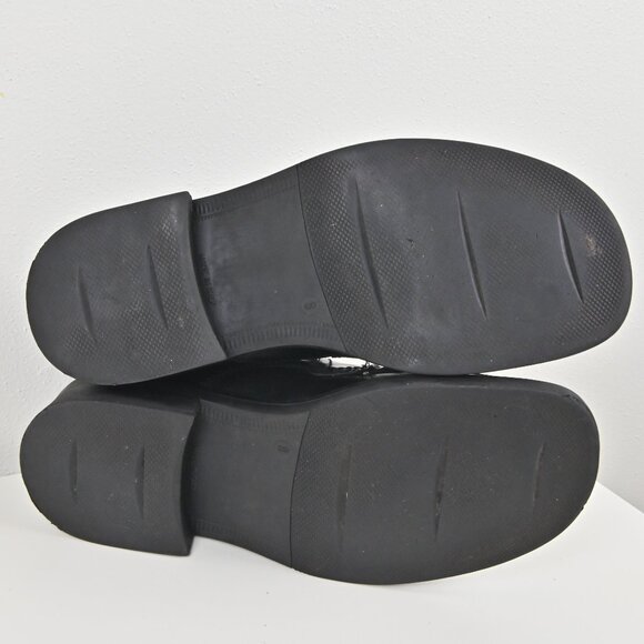 Giorgio Brutini Handcrafted Black Leather Apron Toe Derbies US 8 UK 7 Made Italy - Picture 10 of 16